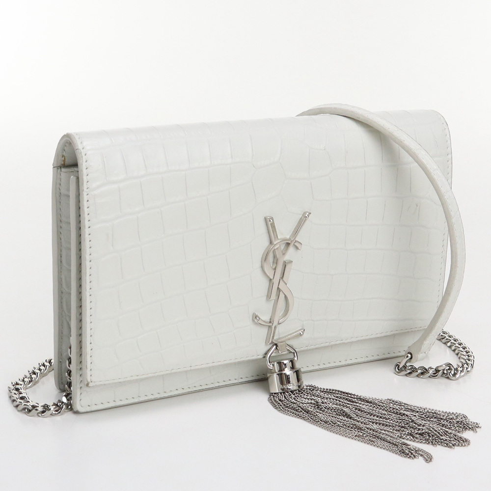 Saint Laurent Chain Wallet Crossbody Shoulder Bag Calf